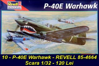 Imagine atasata: 10 - P-40E Warhawk - REVELL 85-4664 - Scara 1-32 - (01).JPG