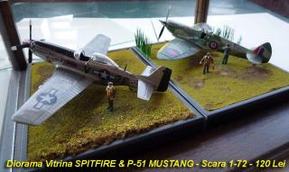 Imagine atasata: Diorama Vitrina SPITFIRE & P-51 MUSTANG - Scara 1-72 - 120 Lei - 01.JPG