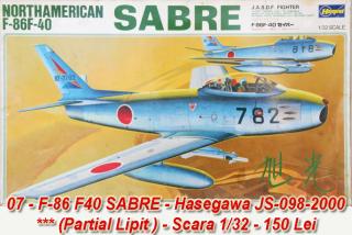 Imagine atasata: 07 - F-86 F40 SABRE - Hasegawa JS-098-2000 - Scara 1-32 - (01).JPG