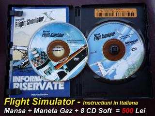 Imagine atasata: Flight Simulator - Mansa + Maneta de Gaz + Soft FS - 500 Lei - (3).JPG