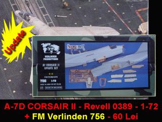 Imagine atasata: A-7D CORSAIR II - Revell 40137-0389 - 1-72 + FM Verlinden 756 - 60 Lei (0).jpg