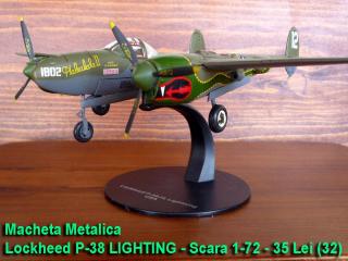 Imagine atasata: Macheta Metalica - Lockheed P-38 LIGHTING - Scara 1-72 - 35 Lei (32).JPG