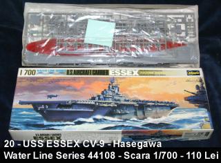 Imagine atasata: 20 - USS ESSEX CV-9 - Hasegawa - Water Line Series 44108 - 49707 - Scara 1-700 - 110 Lei (1).jpg