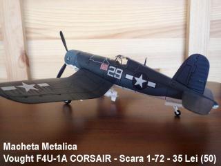 Imagine atasata: Macheta Metalica - Vought F4U-1A CORSAIR - Scara 1-72 - 35 Lei (50).JPG