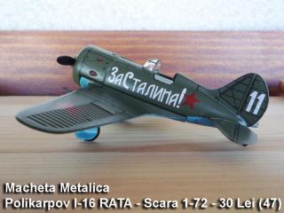 Imagine atasata: Macheta Metalica - Polikarpov I-16 RATA - Scara 1-72 - 30 Lei (47).JPG