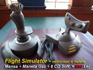 Imagine atasata: Flight Simulator - Mansa + Maneta de Gaz + Soft FS - 500 Lei - (1).JPG