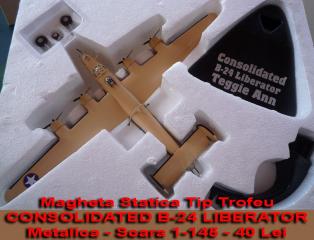 Imagine atasata: Magheta Statica Tip Trofeu - CONSOLIDATED B-24 LIBERATOR - Metalica - Scara 1-145 - 40 Lei.jpg