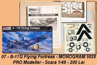 Imagine atasata: 07 - B-17G Flying Fortress - MONOGRAM 5928 - PRO Modeller - Scara 1-48 - (01).jpg