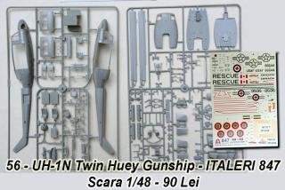 Imagine atasata: 56 - UH-1N Twin Huey Gunship - ITALERI 847 - Scara 1-48 - (02).JPG